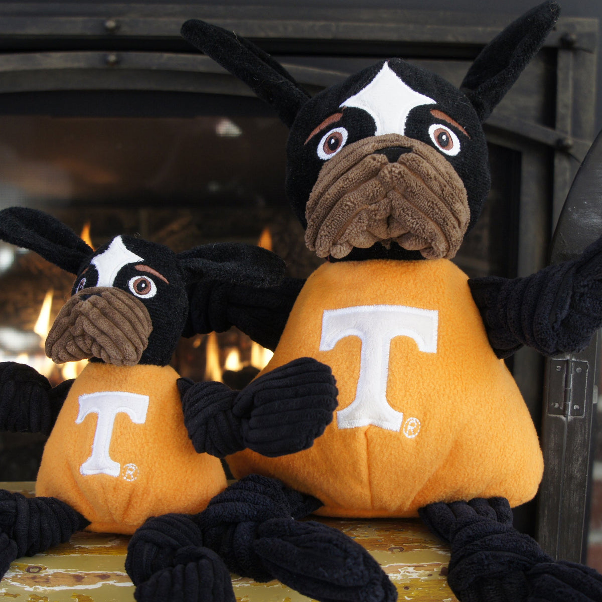 Ncaa University of Tennessee Smokey Knottie Plush Dog Toy, back view