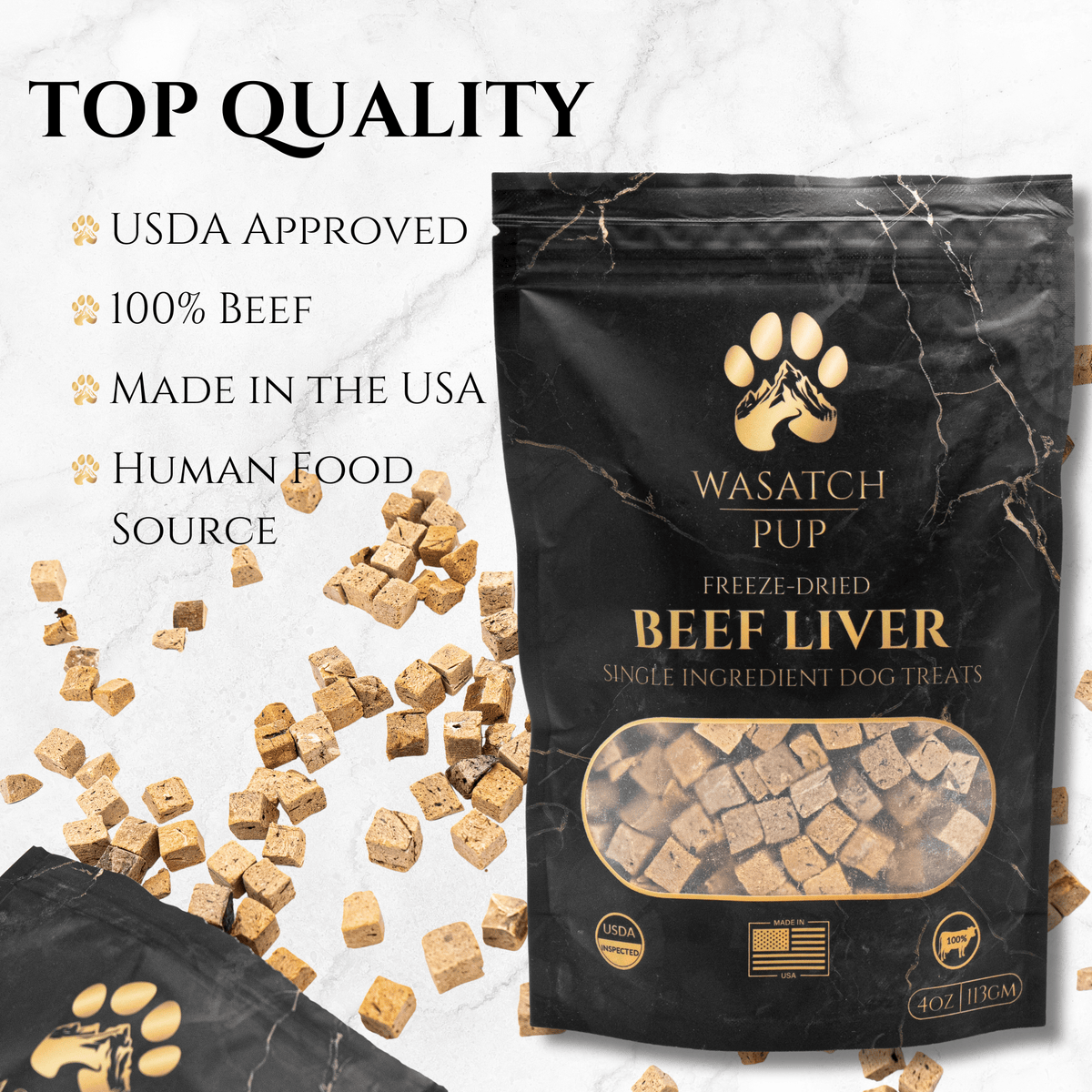 Freeze-Dried Beef Liver Dog Treats – alternate view 3