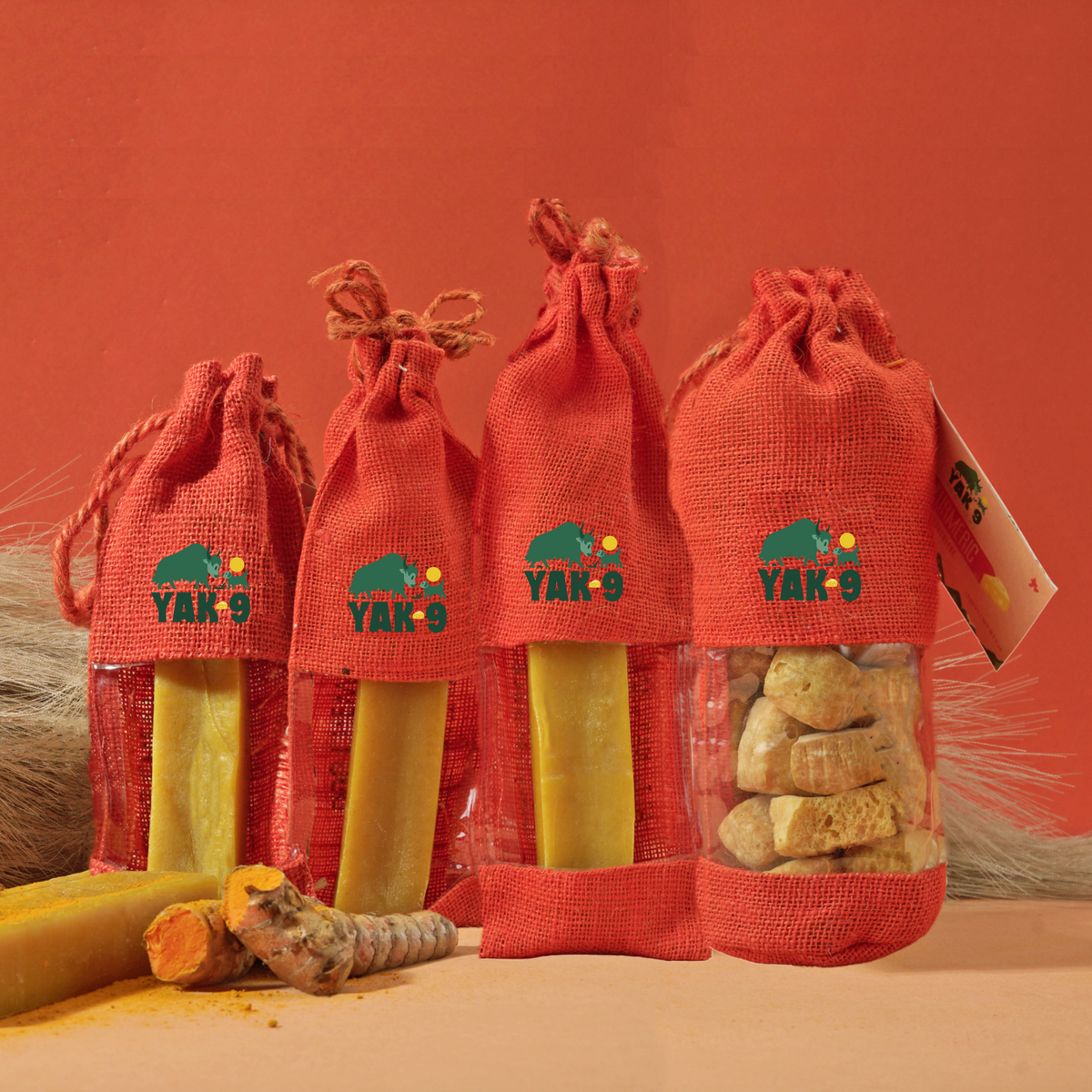Turmeric Yak Milk Chews for Dogs – front view