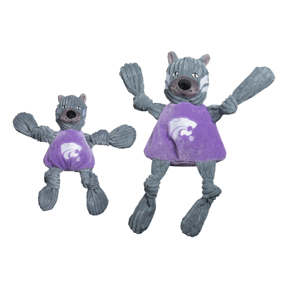 Ncaa Kansas State University Willie the Wildcat Knottie Plush Dog Toy