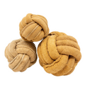 Huggle-Hide Natural Leather Ball Dog Toy 2 Pack
