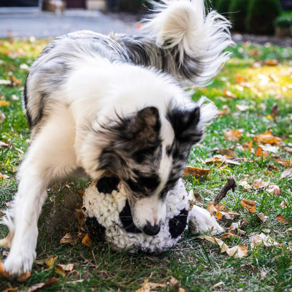 HuggleFleece Soccer Ball, detail view