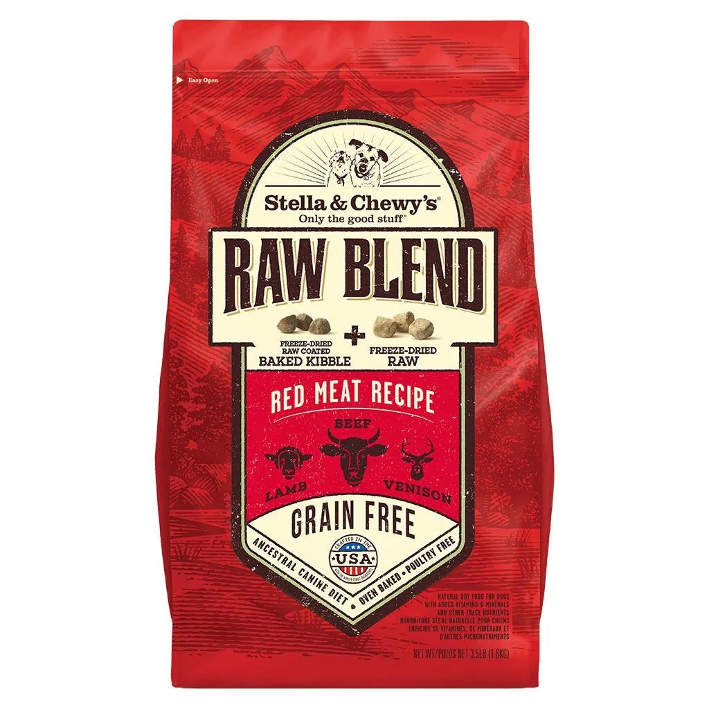 Stella & Chewy’s Raw Blend Red Meat Recipe Dog Food – front view