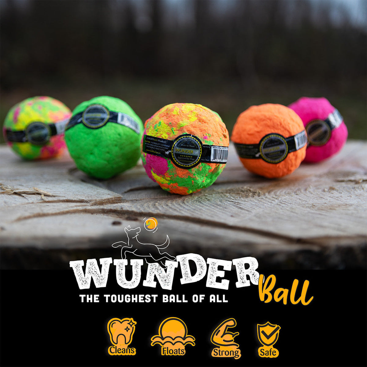 WUNDERball Dog Fetch Toy – alternate view 2