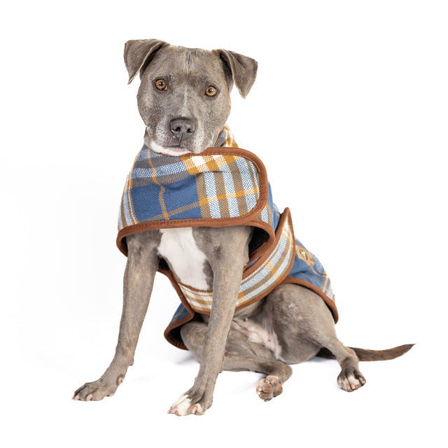 Western Plaid Blanket Dog Coat Fleece Lined Wool – photo 3 of 4