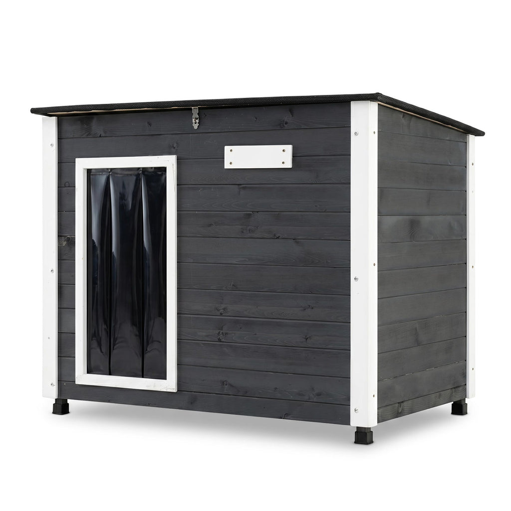 Wooden Dog House Outdoor with Openable Roof – photo 3 of 16