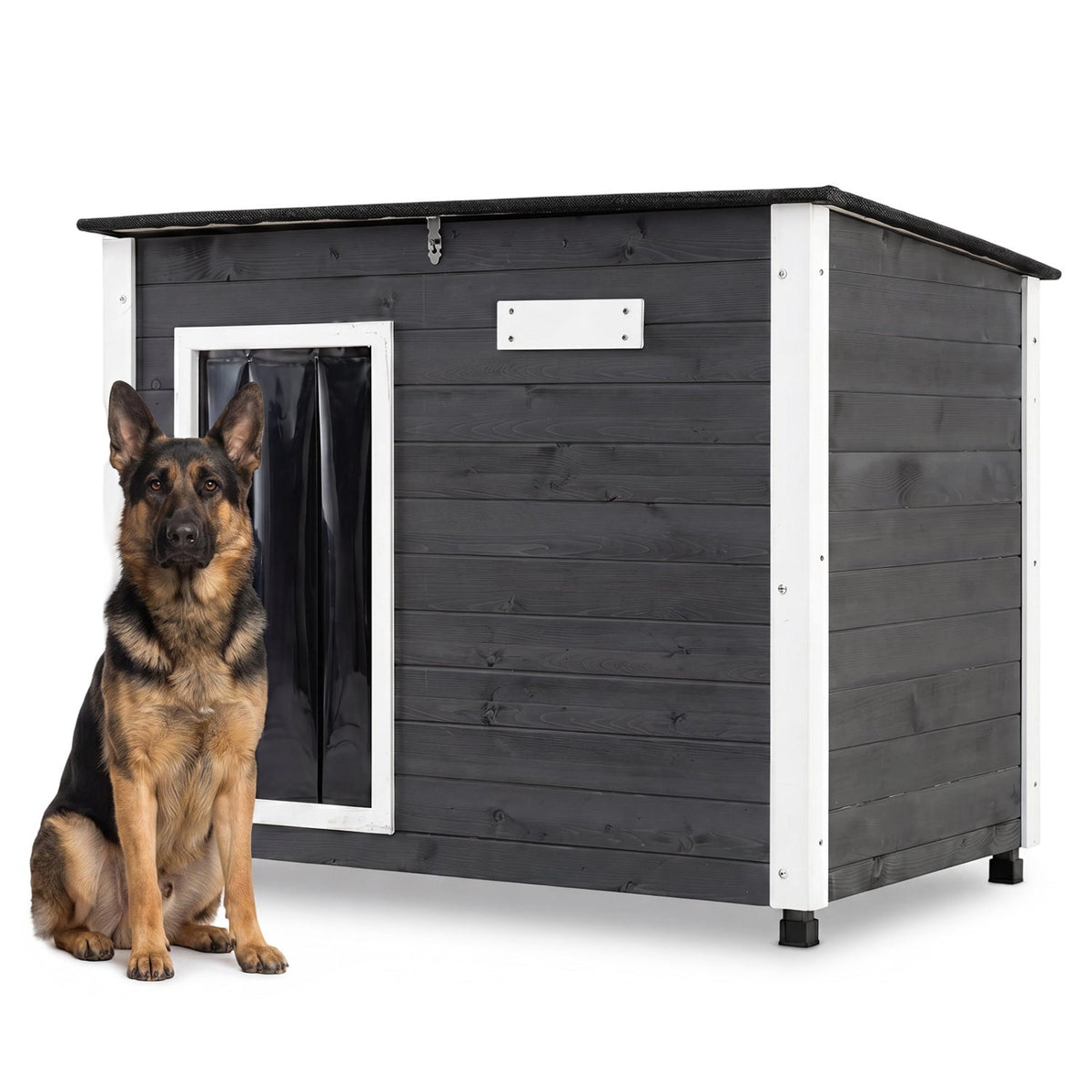 Wooden Dog House Outdoor with Openable Roof – photo 4 of 16