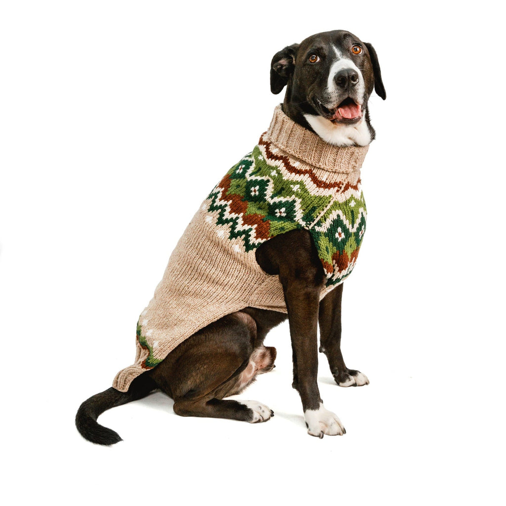 Ragg Wool Fair Isle Dog Sweater Shawl Collar – photo 3 of 6