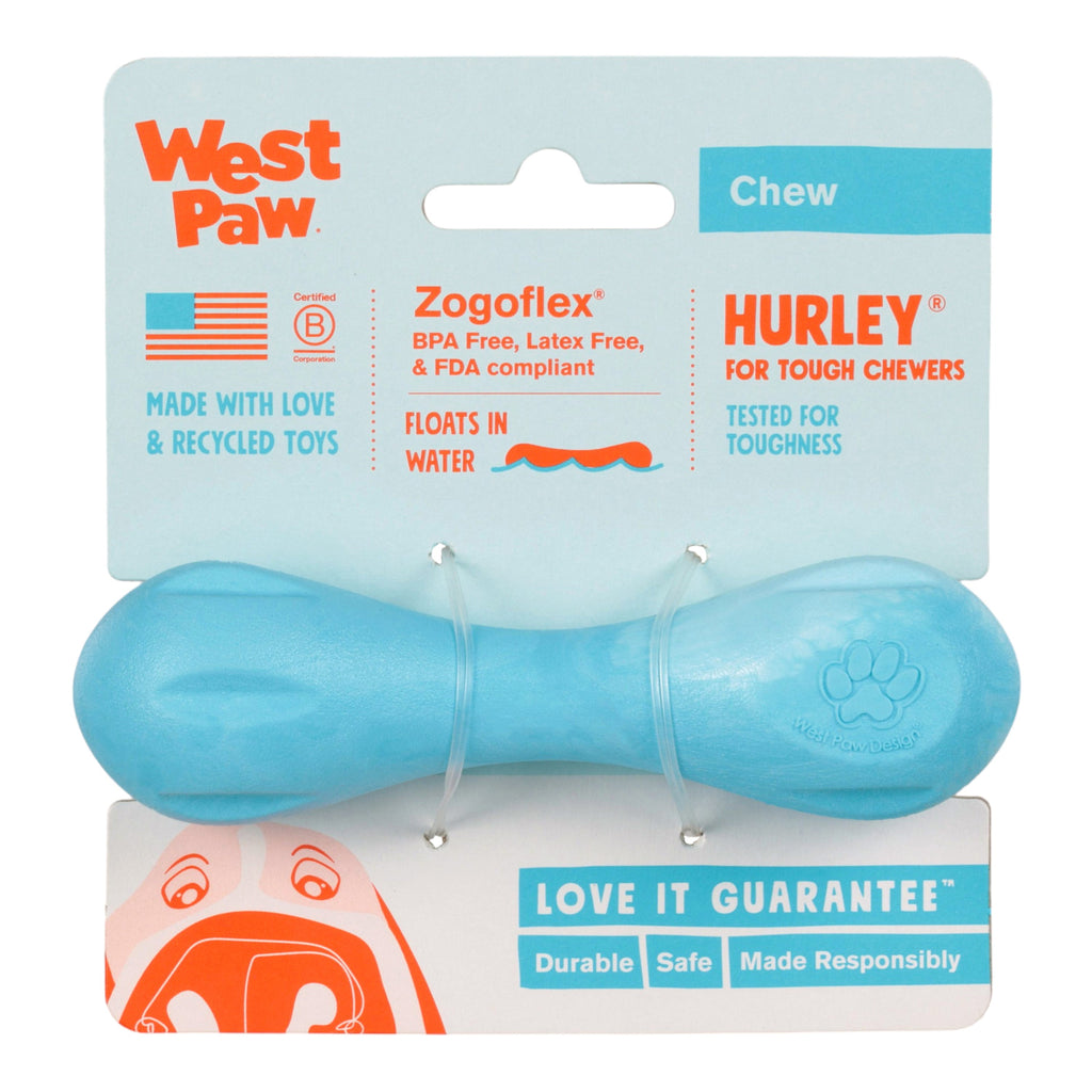 Hurley Aqua Swirl Dog Toy – Durable Chew Toy – packaging