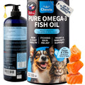 Fish Oil for Dogs & Cats – Skin & Coat Support, Omega 3-6-9 – front view