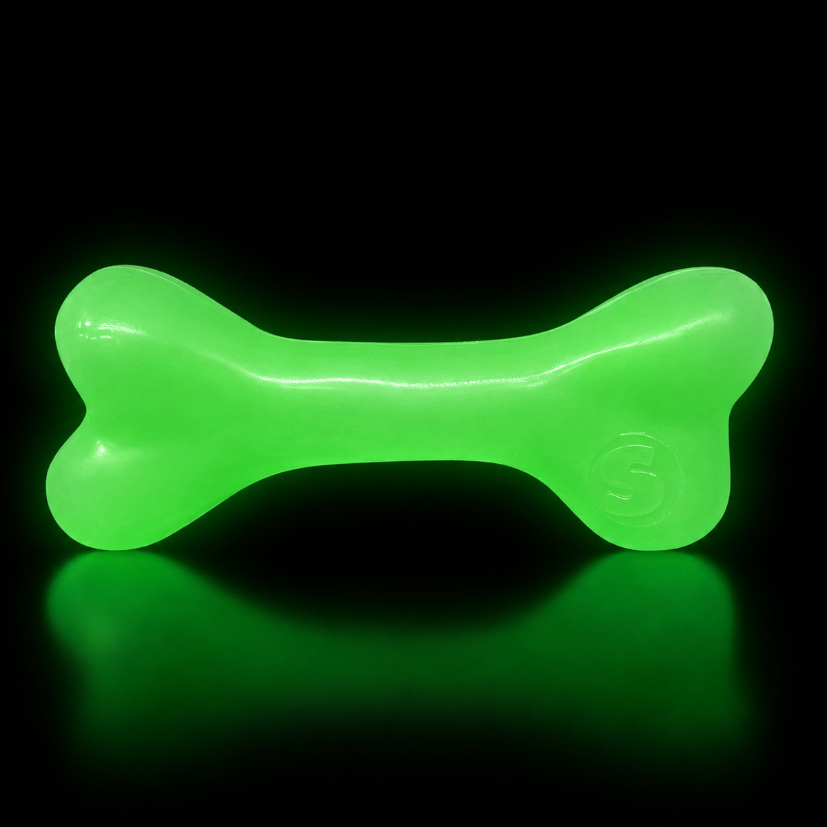 SodaPup PUP-X glow in the dark rubber chew bone dog toy – photo 1 of 10