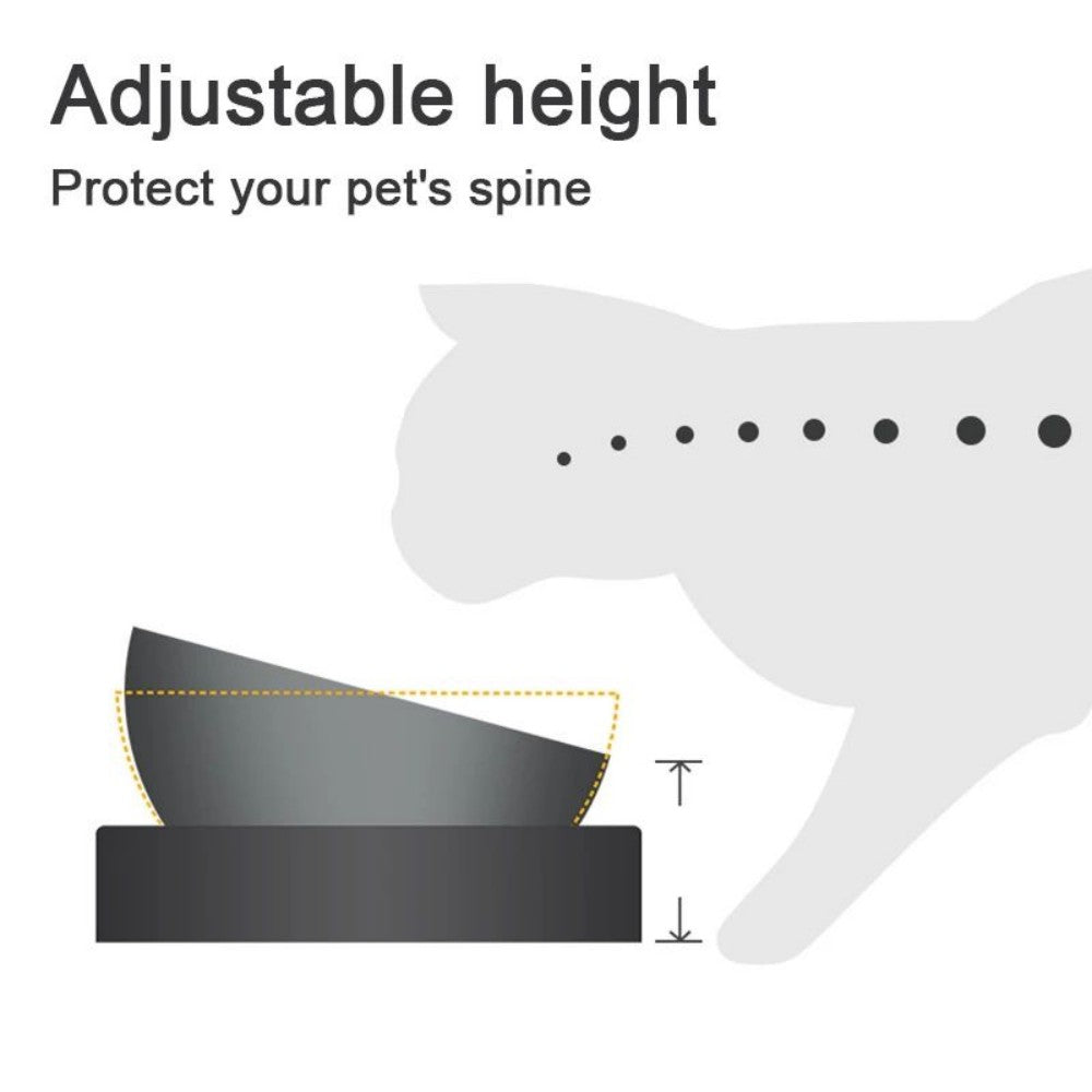 Stainless Steel Double Bowl with Stand – 15° Tilted Feeder for Dogs & Cats – alternate view 8