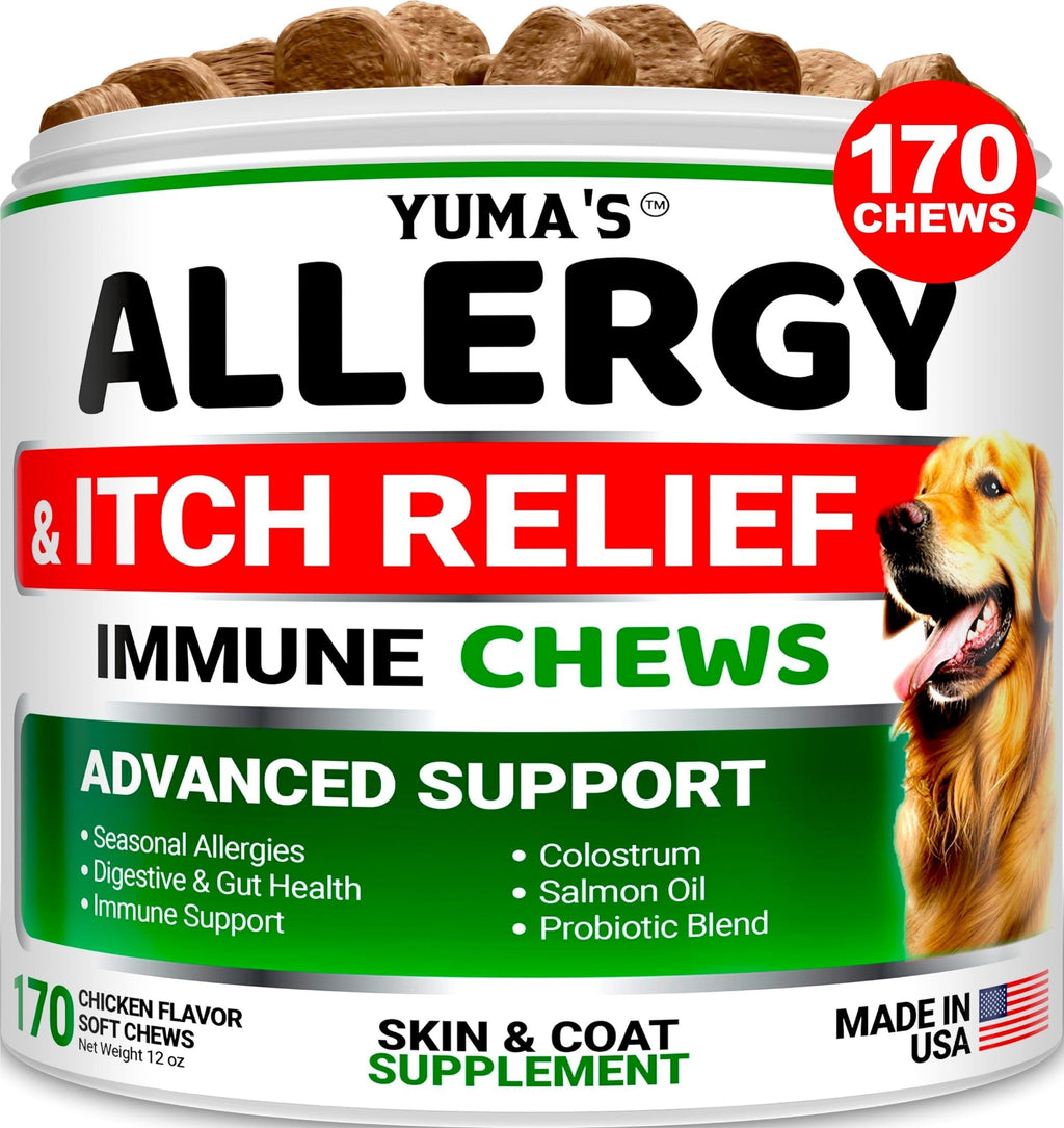 Dog Allergy Relief Chews 170 Count Itchy Skin Relief – photo 1 of 6