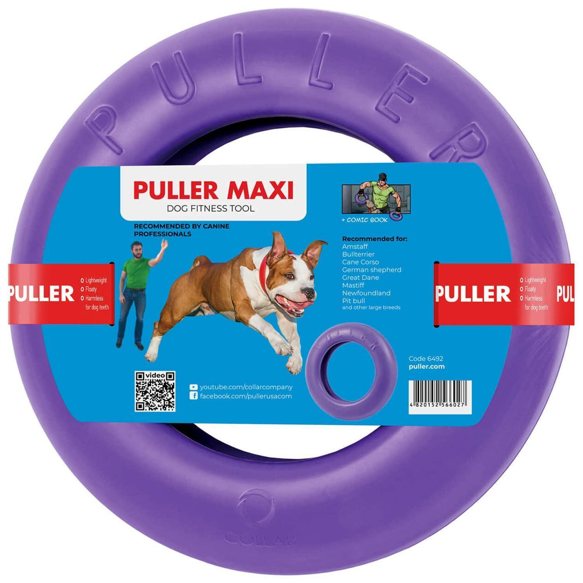 PULLER Dog Ring Fetch Toy Maxi Large Dogs Purple – photo 1 of 6
