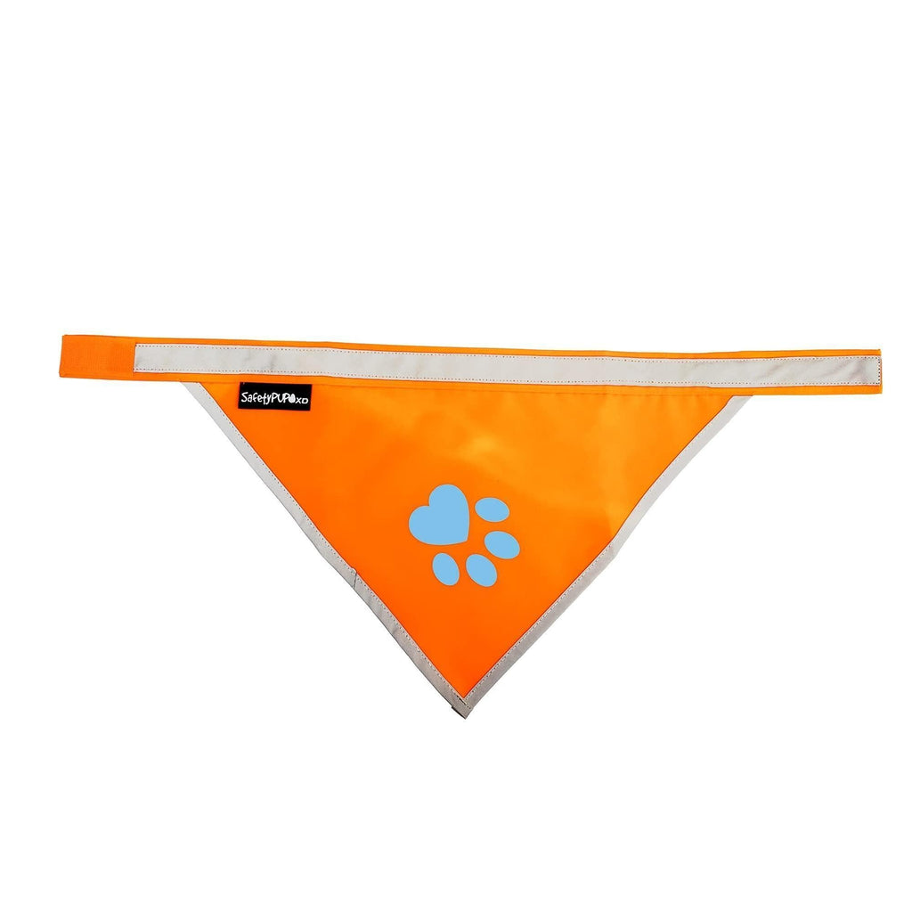 Reflective Dog Bandana Hi-Vis Blaze Orange Small – photo 1 of 6