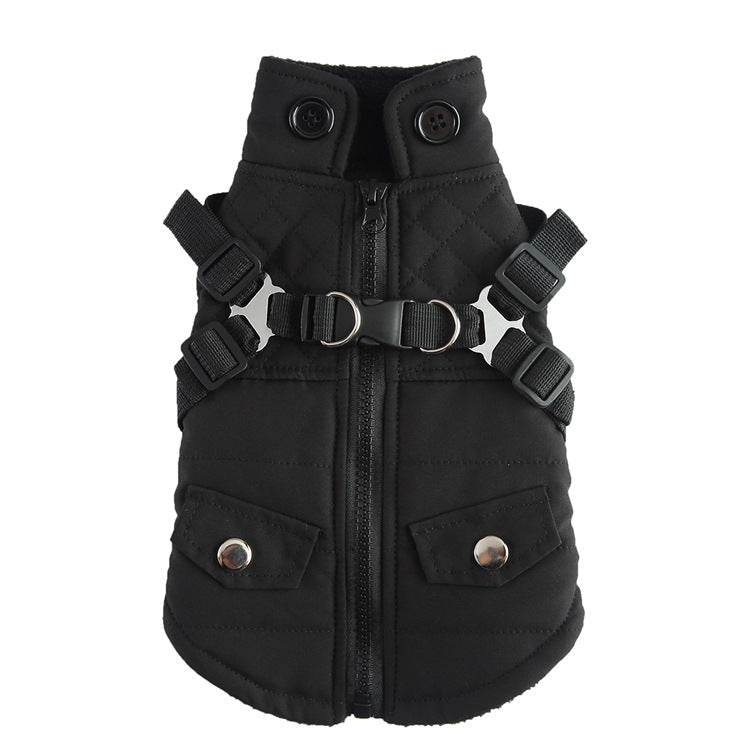 Winter Cotton Dog Jacket – Zipper Coat – alternate view 8