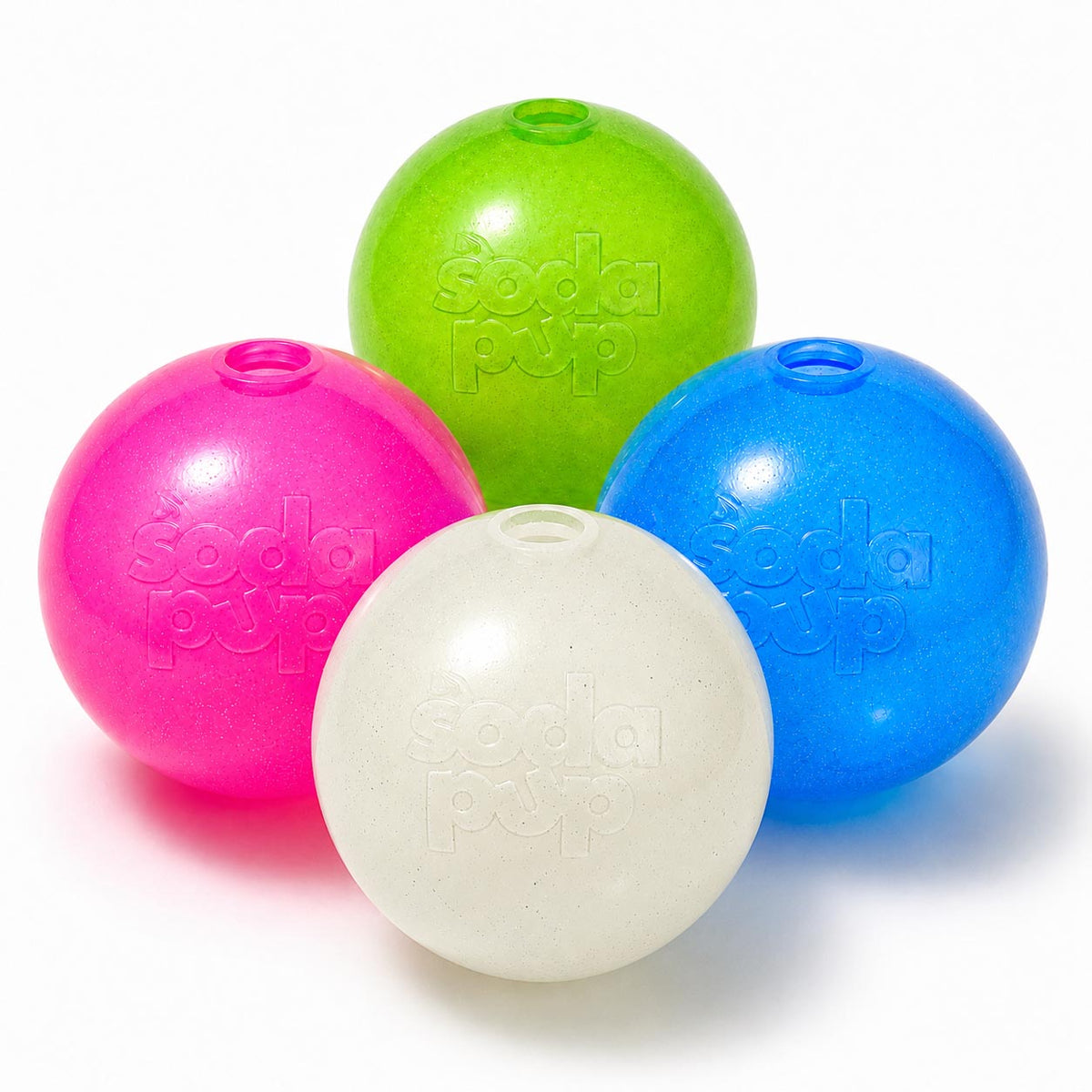 SodaPup Glitter Ball soft PUP-X rubber dog toy – photo 1 of 15