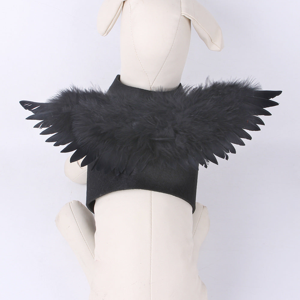 Angel Wings Dog Costume – Felt Chest-Back Wings – alternate view 5