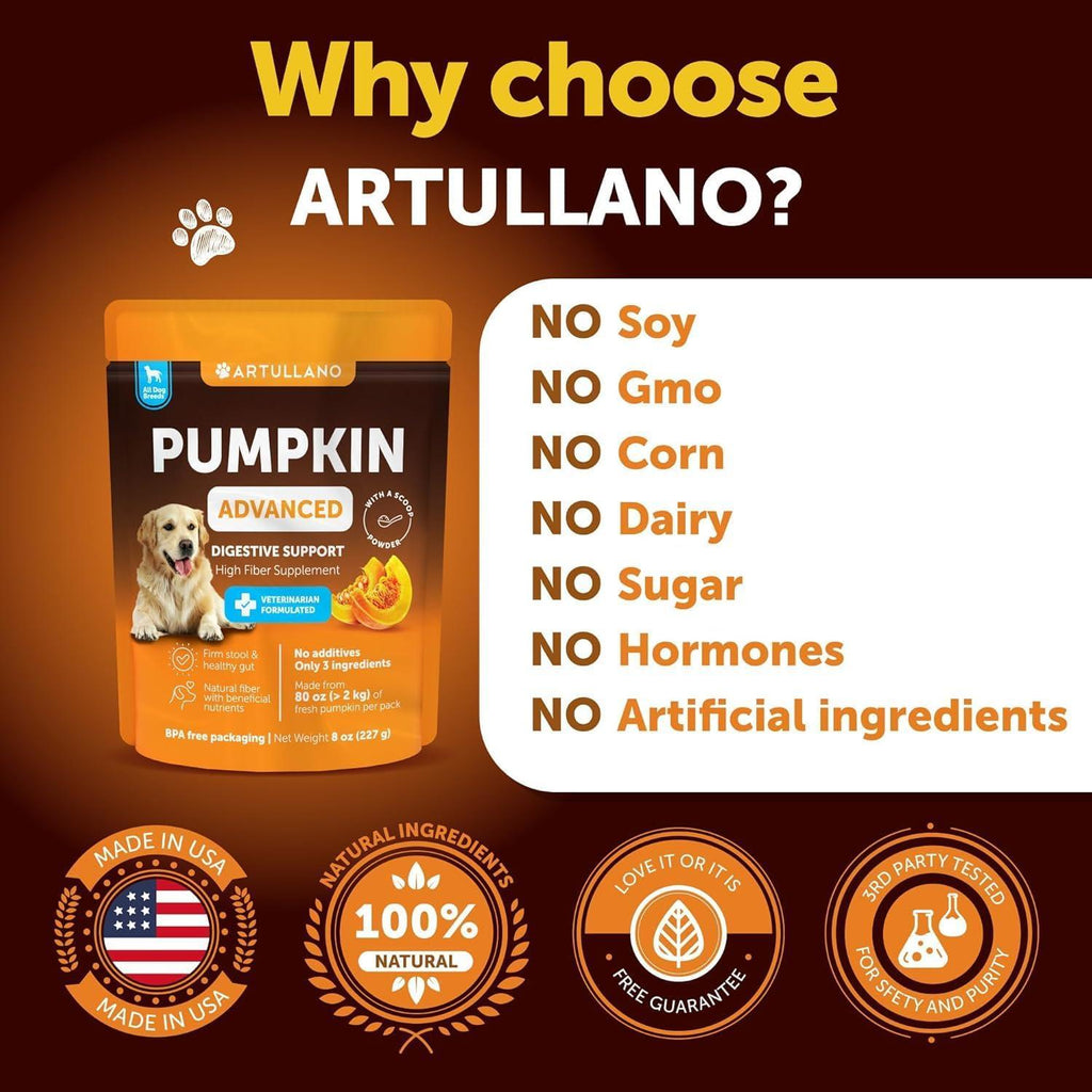 Pumpkin Powder for Dogs Digestive Fiber Supplement 8 oz – photo 6 of 7