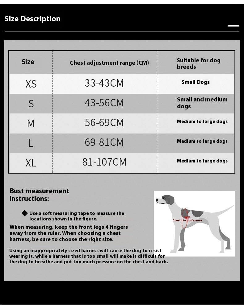 Nylon Dog Chest Strap Harness Orange Purple – photo 4 of 10