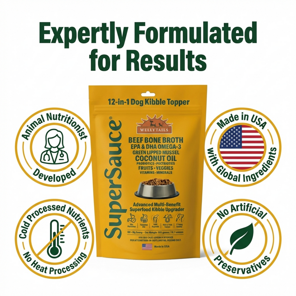 SuperSauce 12-In-1 Multifunctional Probiotic Kibble Topper Powder for Dogs — 60 Scoops, 12.7 oz. (360g) – alternate view 13