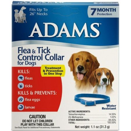 Adams Flea and Tick Collar for Dogs – front view