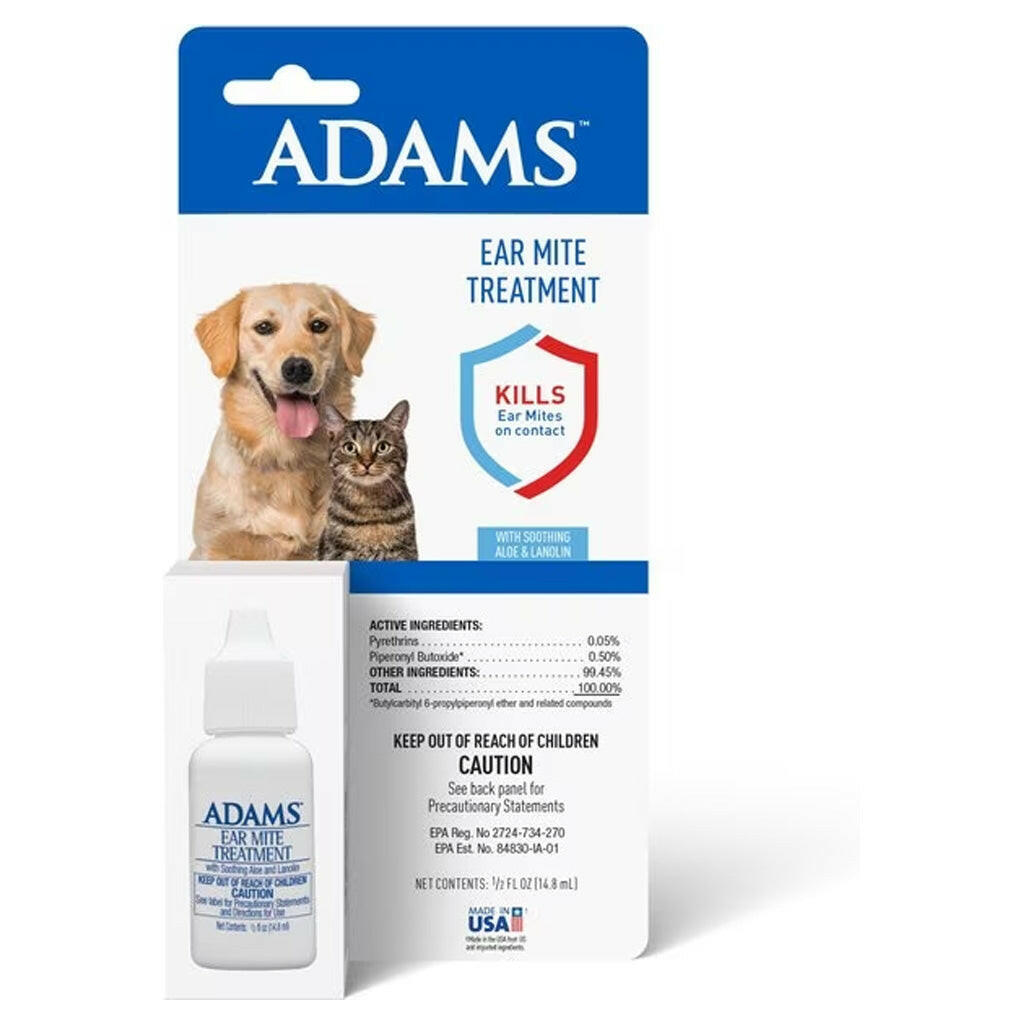Adams Ear Mite Medication Dogs Cats – photo 2 of 6