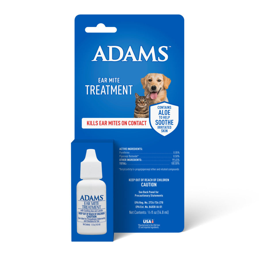 Adams Ear Mite Medication Dogs Cats – photo 1 of 6