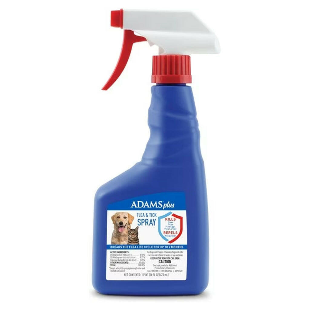Adams Plus Flea and Tick Spray Dogs Cats – photo 1 of 6
