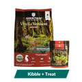Addiction Viva La Venison kibble bag and Venison Recipe Meaty Bites treats bundle
