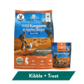 Addiction Wild Kangaroo Dry Dog Food & Meaty Bites Dog Treats Bundle – front view