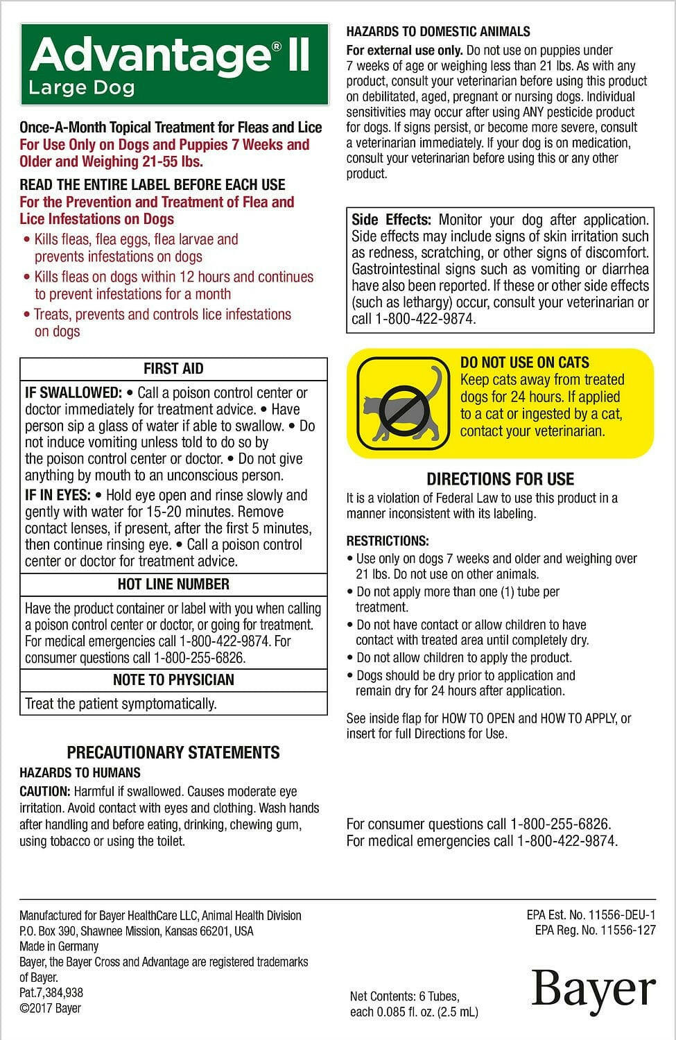 Advantage II Flea Control Large Dogs Red Box – photo 7 of 7