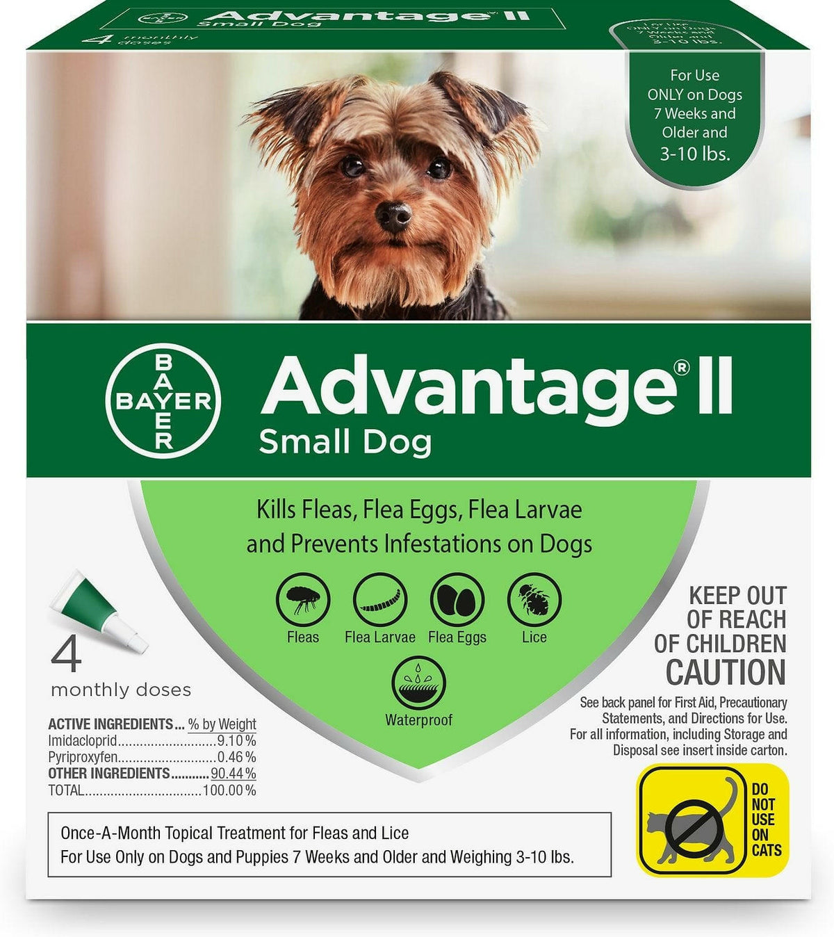 Advantage II Flea Control Small Dogs Green Box – photo 6 of 6