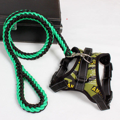 Padded Reflective Nylon Dog Harness & Collar Set – Medium/Large – alternate view 5