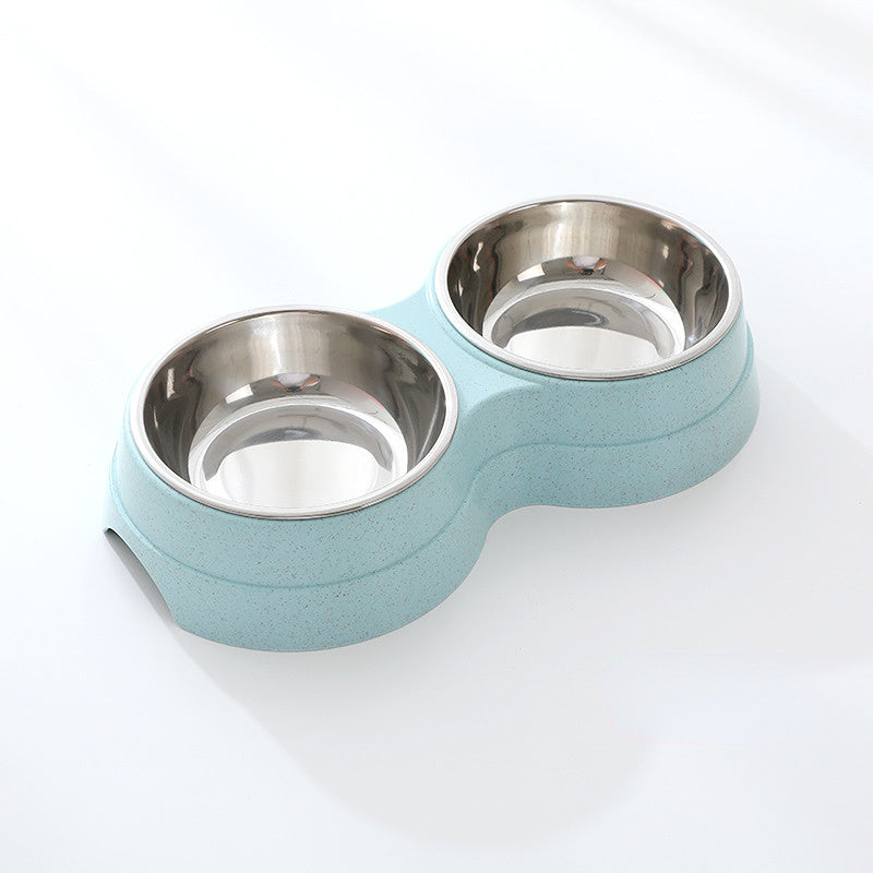 Double Stainless Steel Pet Bowls – Dog Food & Water Feeder – alternate view 9