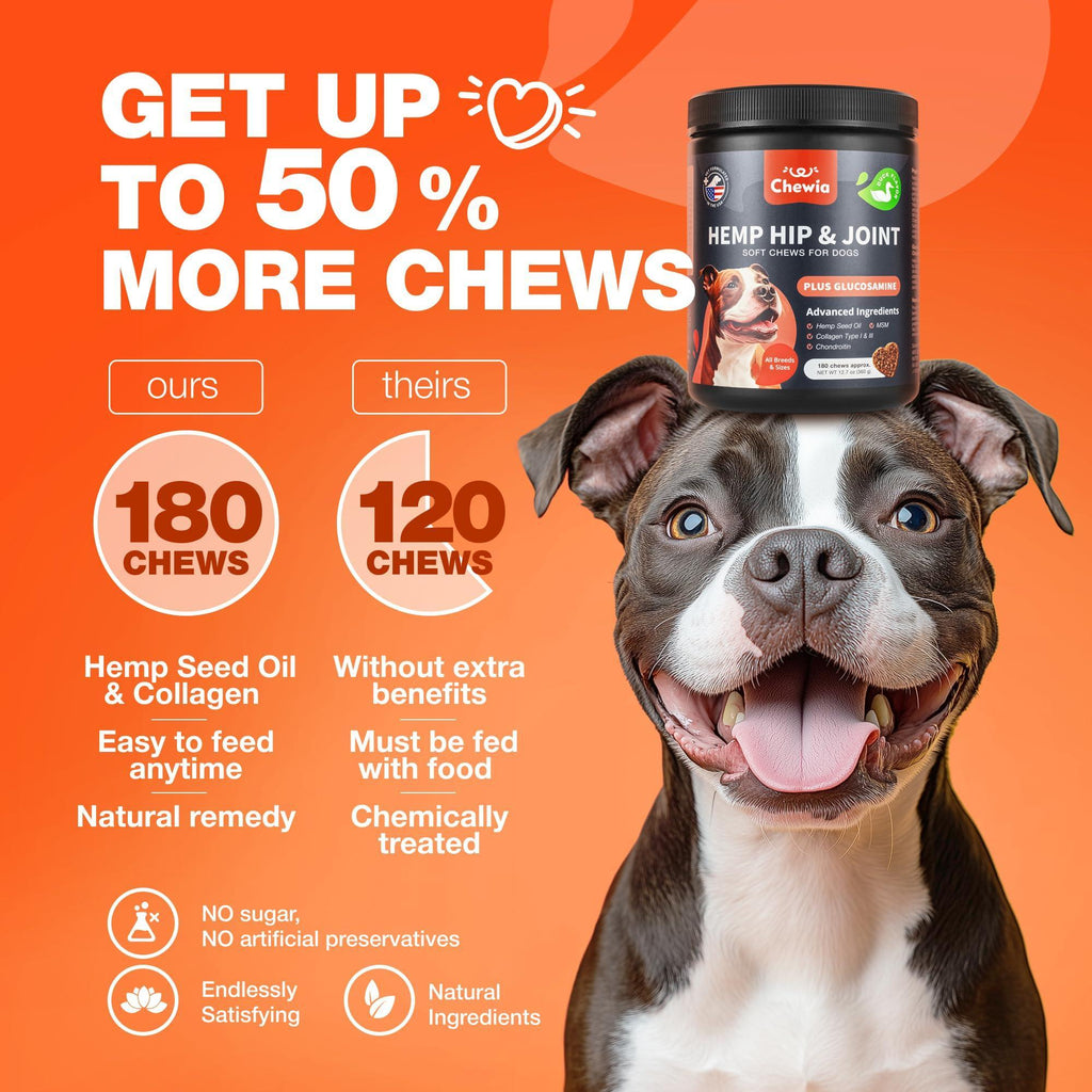 Glucosamine Joint Supplement for Dogs – Hip & Mobility Chews – alternate view 6