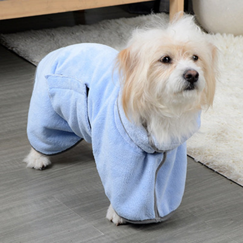 Dog Bathrobe Absorbent Drying Towel Wrap Pet Zen – photo 5 of 13