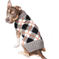 Alpaca Argyle Dog Sweater Alpaca Wool Blend with Orange Accents – photo 1 of 6