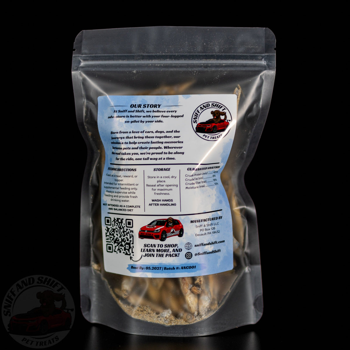 Freeze-Dried Anchovies Fish Treats for Dogs  Cats, alternate view