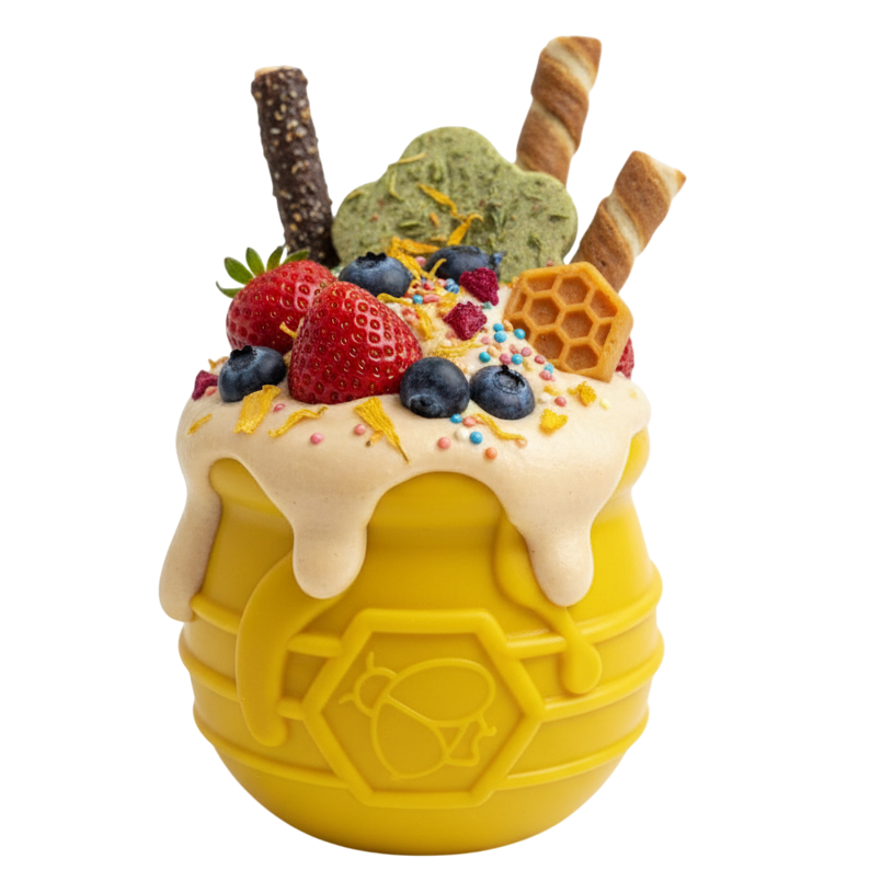 SodaPup Honey Pot Treat Dispenser Toy – front view