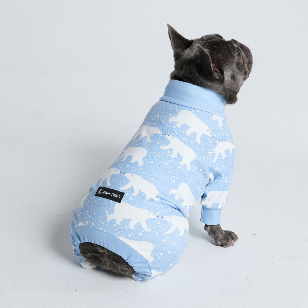 Snowy Polar Bear Dog Pajama – alternate view 2