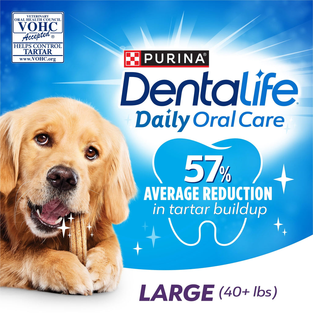 Purina Daily Oral Care Large Dog Treats Dental Chews with Chicken, alternate view