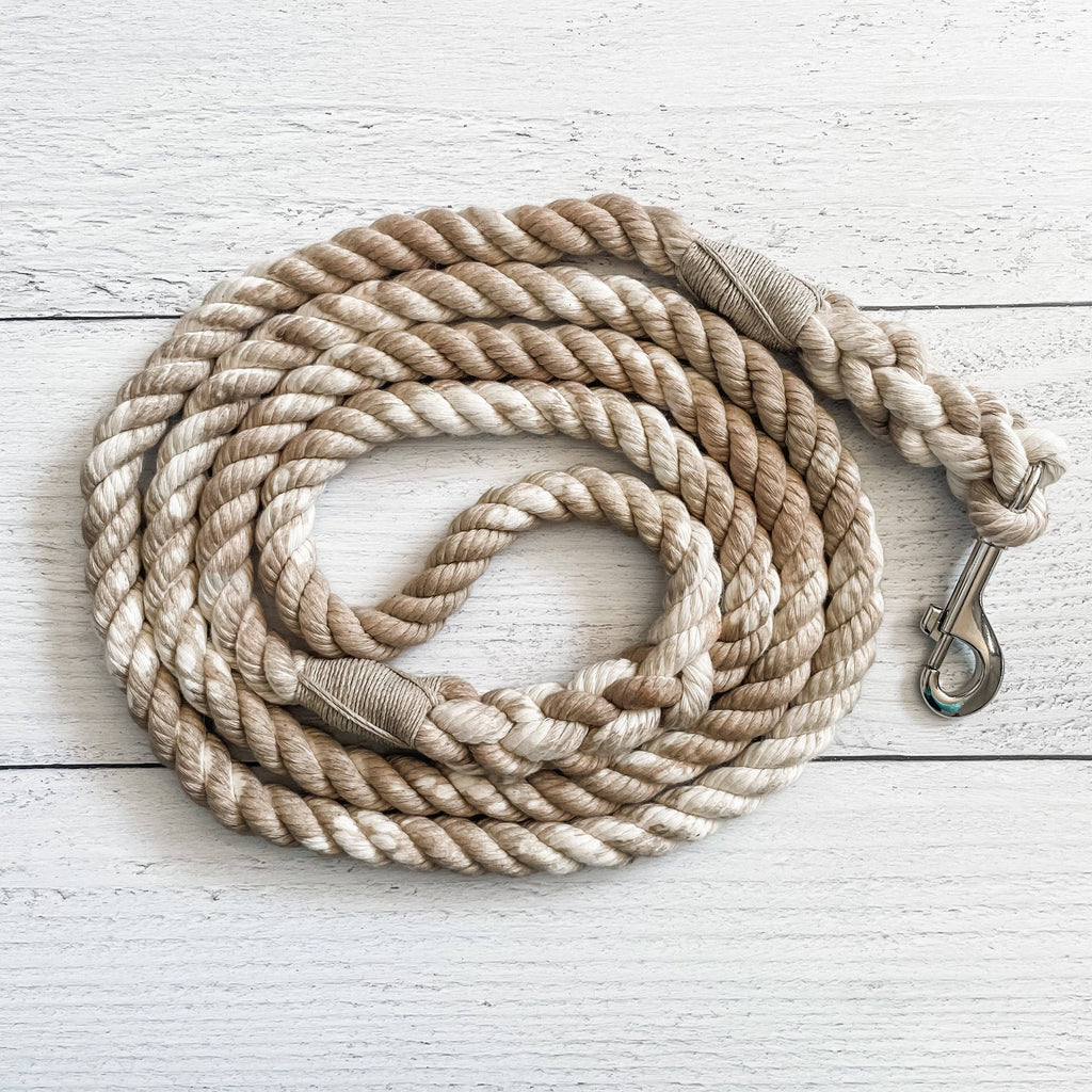 Taupe Ombre Dog Leash – 5 Feet, 1/4 Inch – alternate view 3