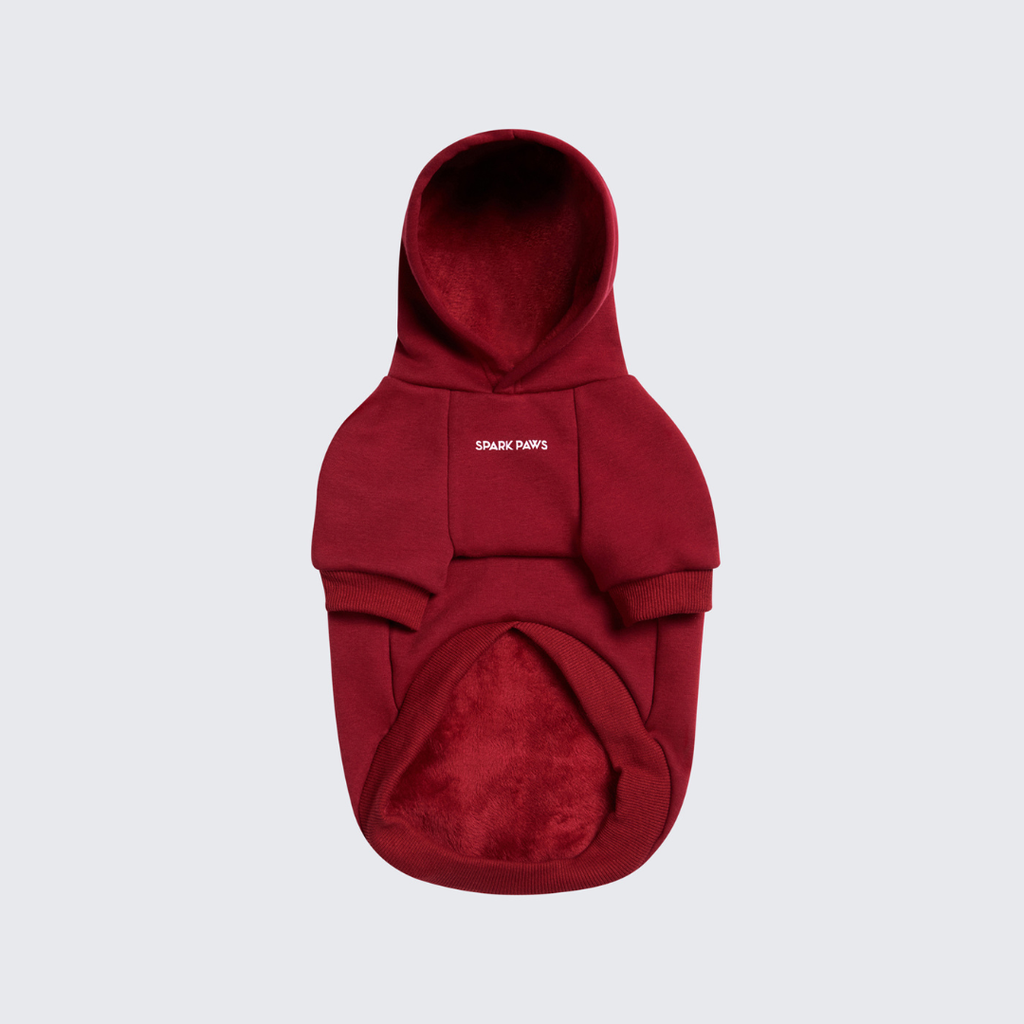 Essential Dog Hoodie - Burgundy – alternate view 2