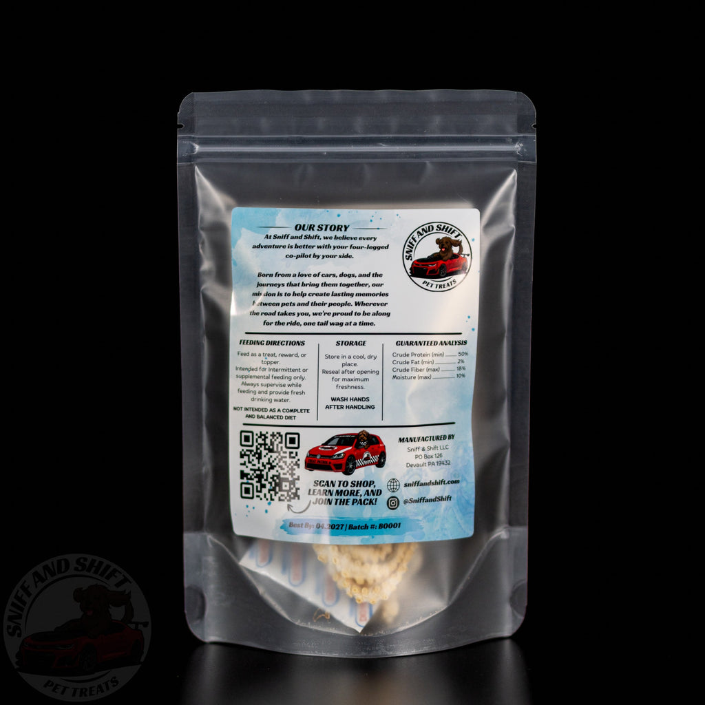 Freeze-Dried Baby Octopus Novel Protein Treats for Dogs  Cats, alternate view