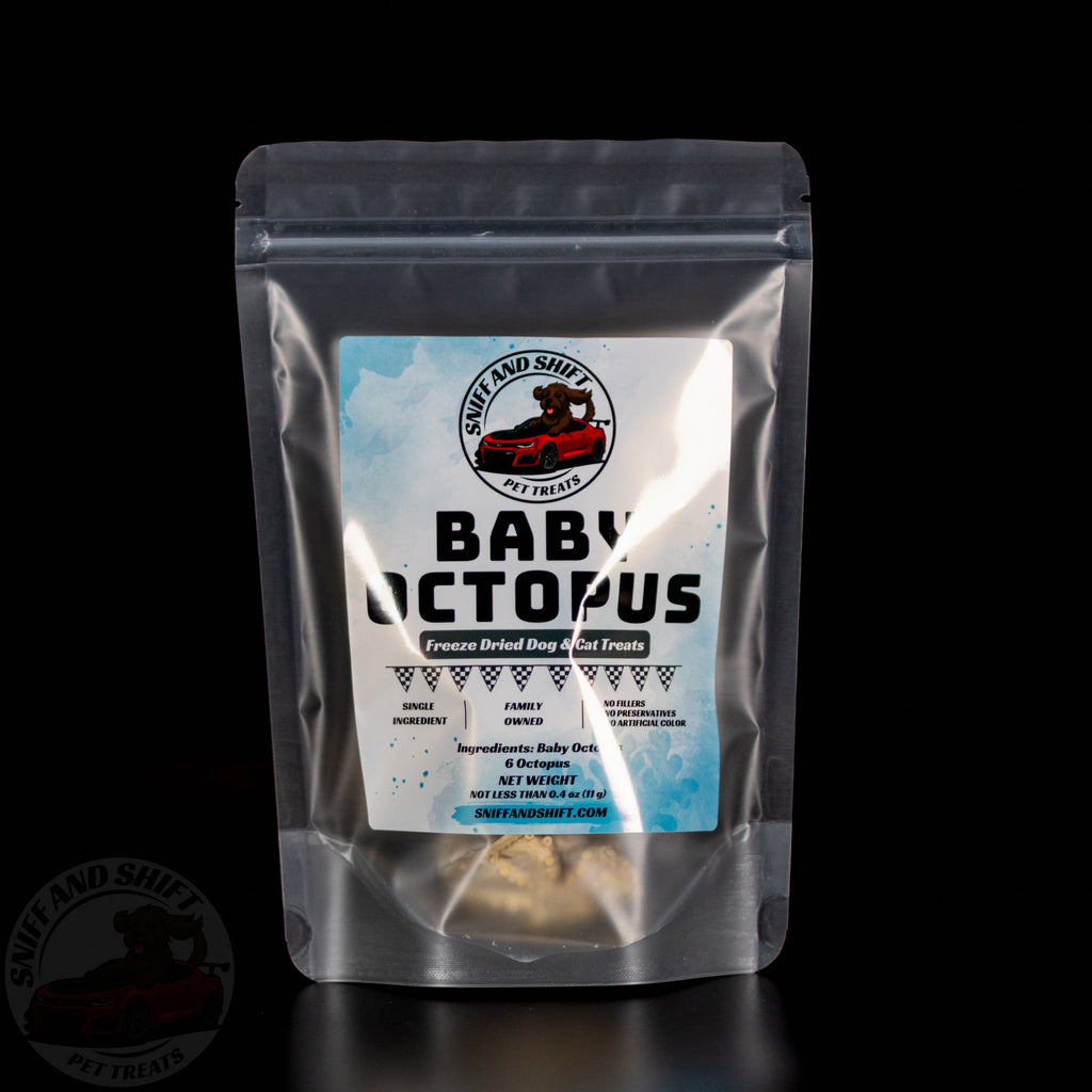 Freeze-Dried Baby Octopus Novel Protein Treats for Dogs  Cats