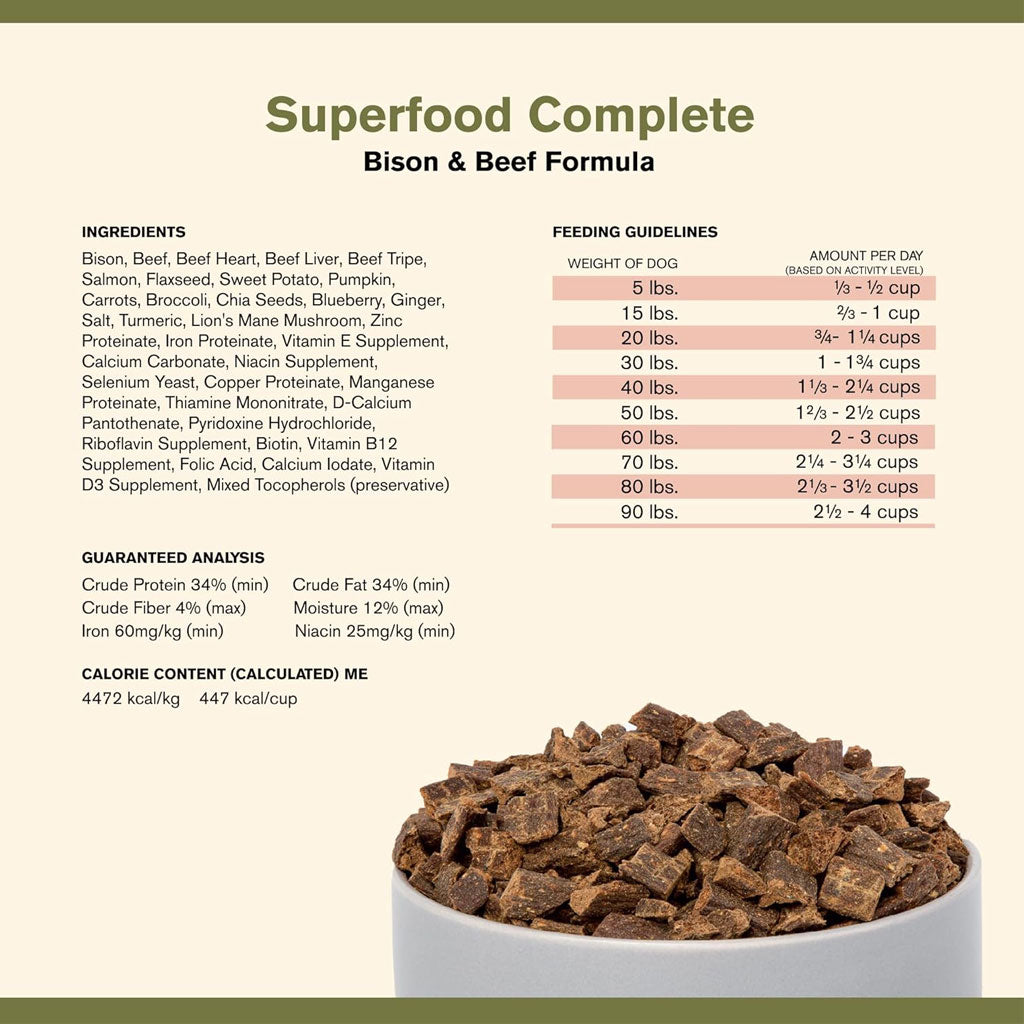 Badlands Ranch Superfood Complete Premium Air Dried Bison and Beef Dog Food – photo 5 of 9