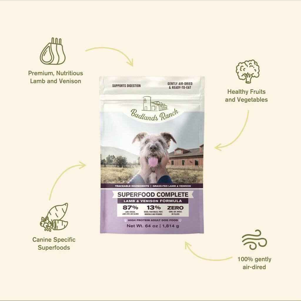 Badlands Ranch Superfood Complete Lamb Venison Dog Food – photo 3 of 15