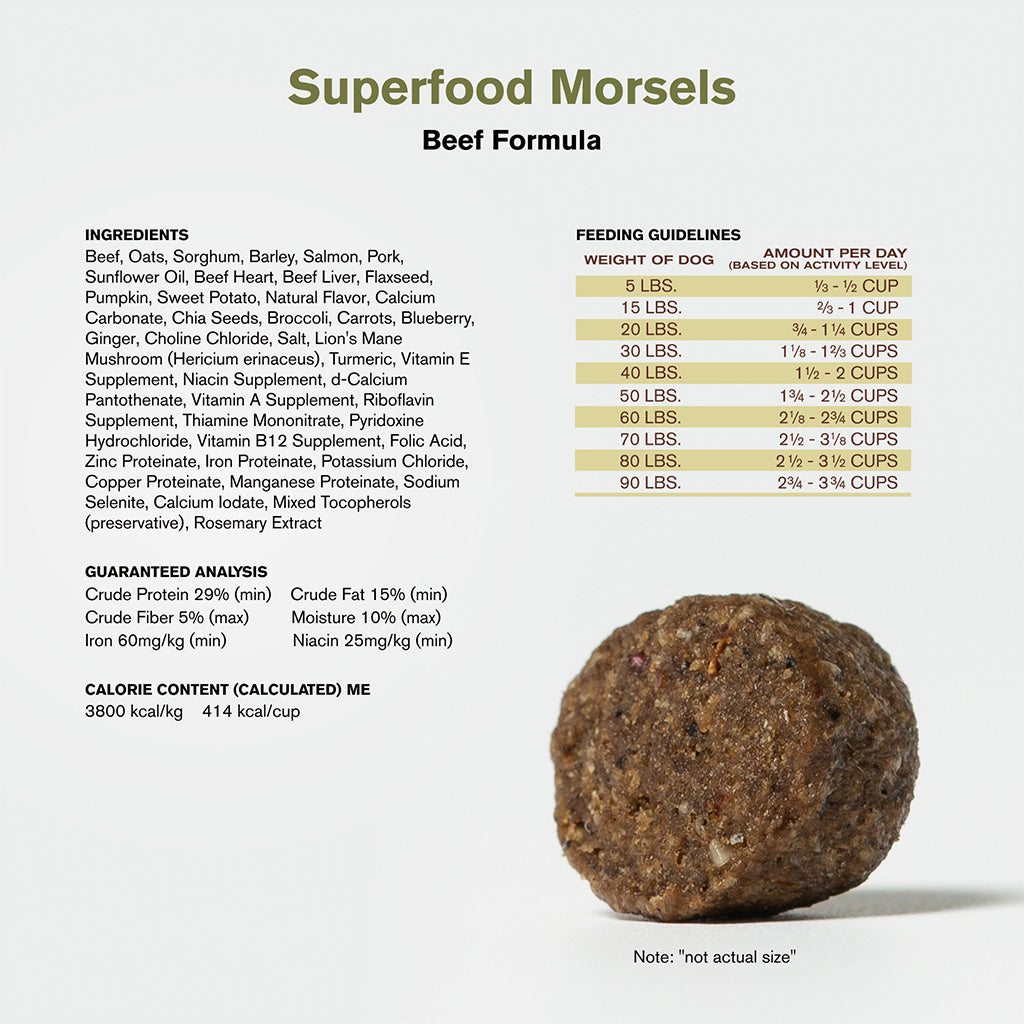 Badlands Ranch Superfood Complete Raw Coated Morsels Beef Dog Food – photo 5 of 7