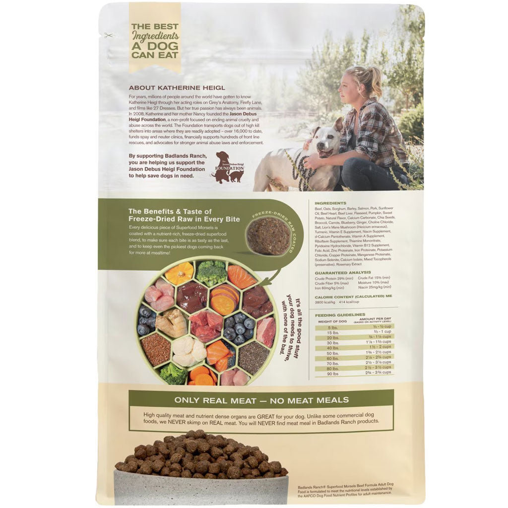 Badlands Ranch Superfood Complete Raw Coated Morsels Beef Dog Food – photo 2 of 7